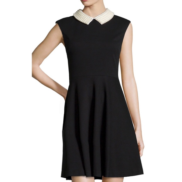 Betsey Johnson Dresses & Skirts - Betsey Johnson Beaded Collar Fit-and-Flare Dress